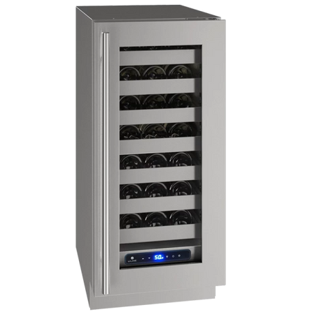 U-Line UHWC515-SG41A UL-WINE CAPTAIN 15" LOCK RH SS 115V wine cooler for appliance liquidation and discounted premium appliances.